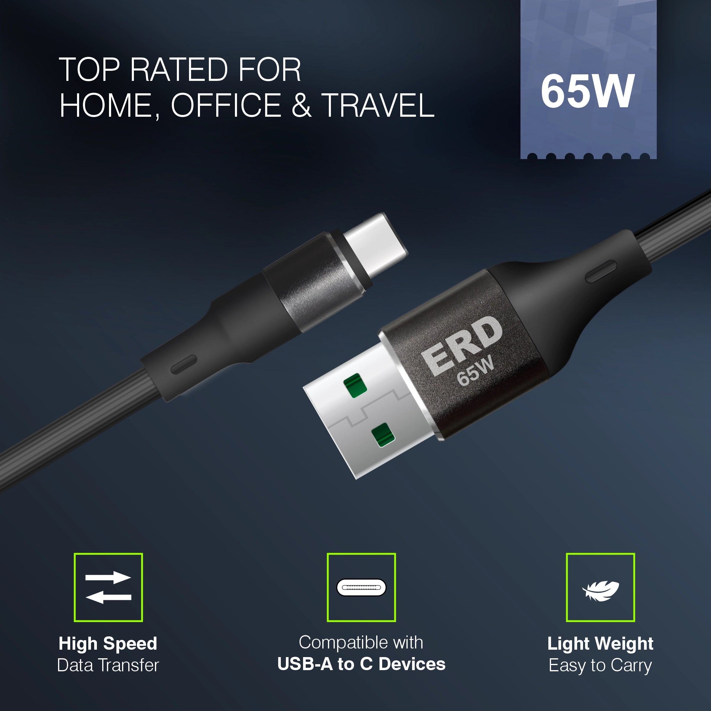 ERD UC-141 USB-C Metal Data Cable